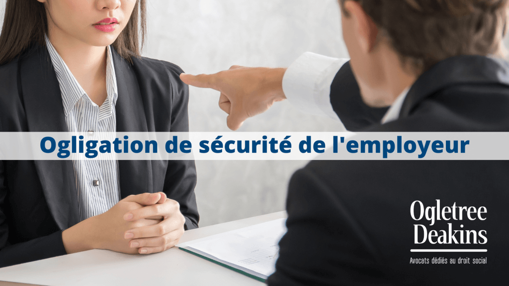 OBLIGATION DE SECURITE DE L’EMPLOYEUR : La Mise En Cause Brutale D’une ...