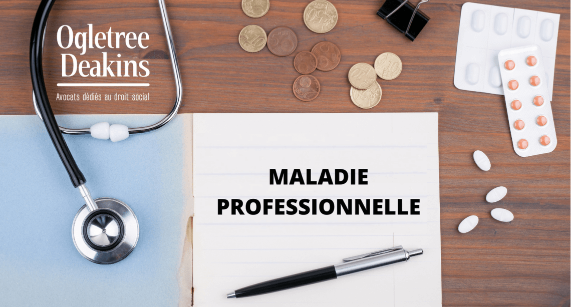 Prise en charge de la maladie : une maladie professionnelle est